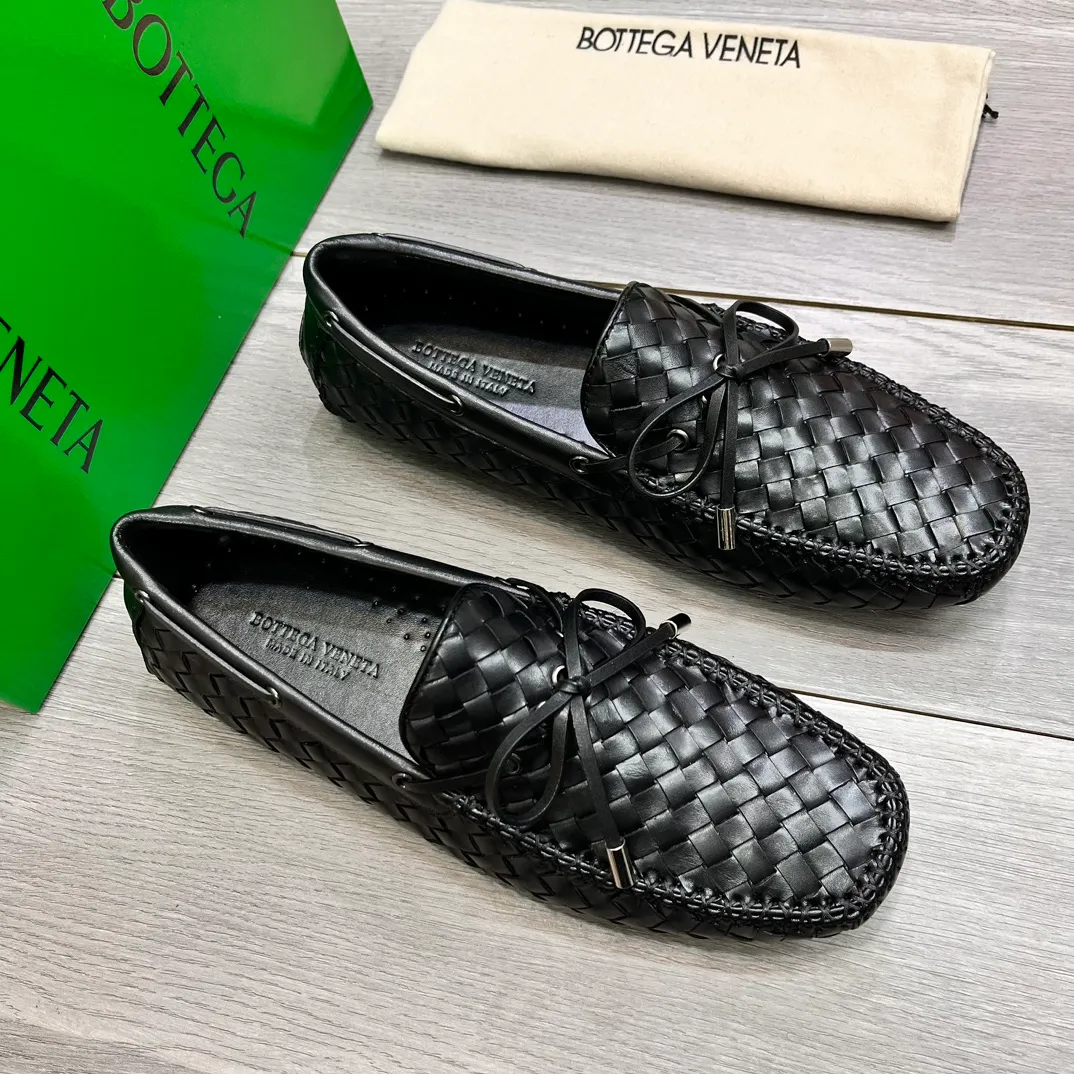 Factory price 440💵BV new men's shoes original replica👉👉High-end men's casual beanie shoes/💞driving shoes! 🔊Upper imported cowhide woven, ☑️Sheepskin lining, one-step design, light and smart ☮☮Suitable for all kinds of travel, exclusive new style, real shot, size 38-44, (45 can be customized)